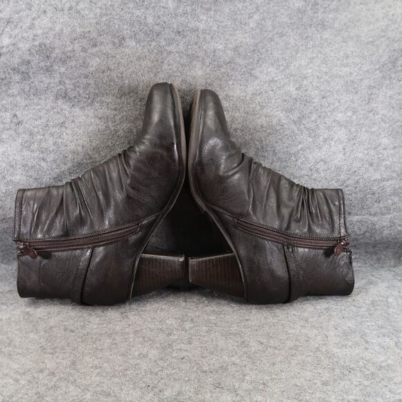 Spring Step Shoes Womens 39 Patrizia Bootie Block Heel Slouchy Leather Fashion - Picture 12 of 16